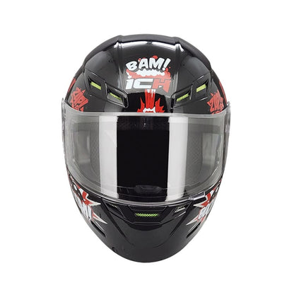 CASCO ICH ICH-501SP BOOM NEGRO ROJO