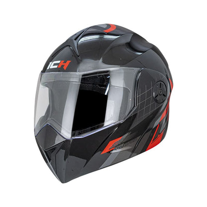 CASCO ICH ICH-3110DV BOUBLE NEGRO ROJO