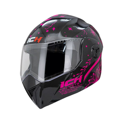 CASCO ICH ICH-3110S NITE NITE NEGRO FUCSIA NEON