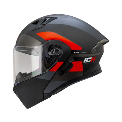 CASCO ICH ICH-3120DV TREPID MATE NEGRO ROJO