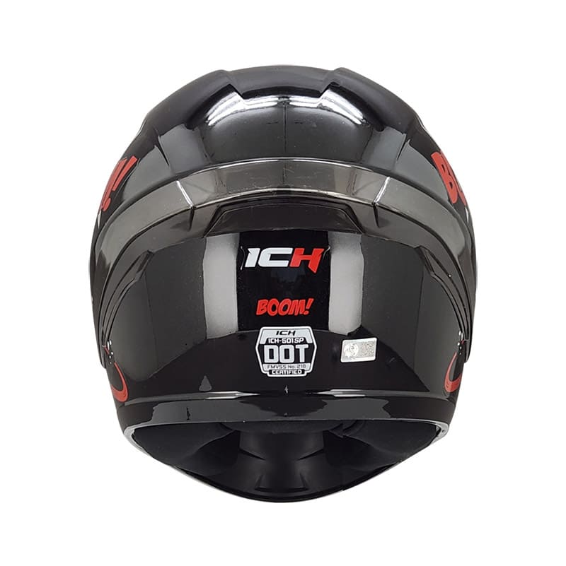 CASCO ICH ICH-501SP BOOM NEGRO ROJO
