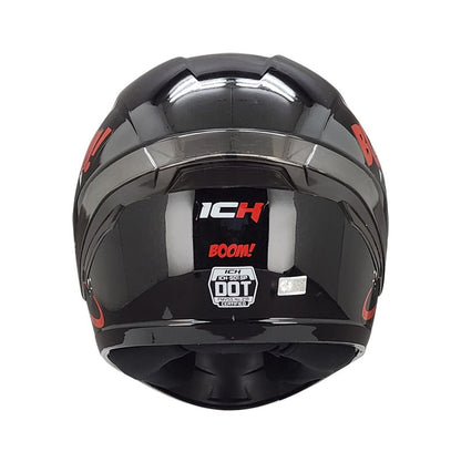 CASCO ICH ICH-501SP BOOM NEGRO ROJO