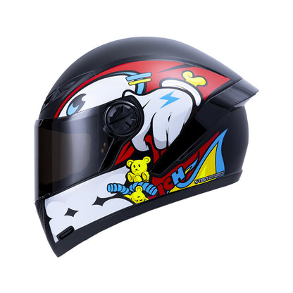 CASCO ICH ICH-501SP GUMMY MATE NEGRO ROJO VISOR HUMO