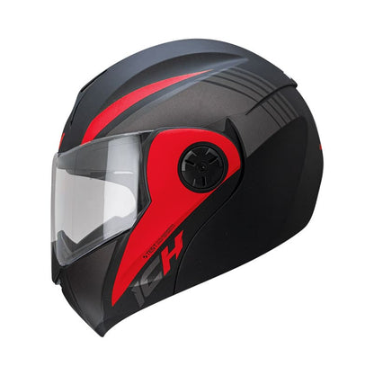 CASCO ICH ICH-3110DV LEGION MATE NEGRO ROJO