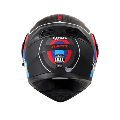 CASCO HRO HRO-3400DV CLASSIC MATE NEGRO ROJO