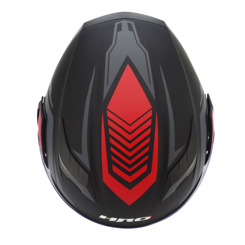 CASCO HRO HRO-3400DV LUMEN MATE NEGRO ROJO