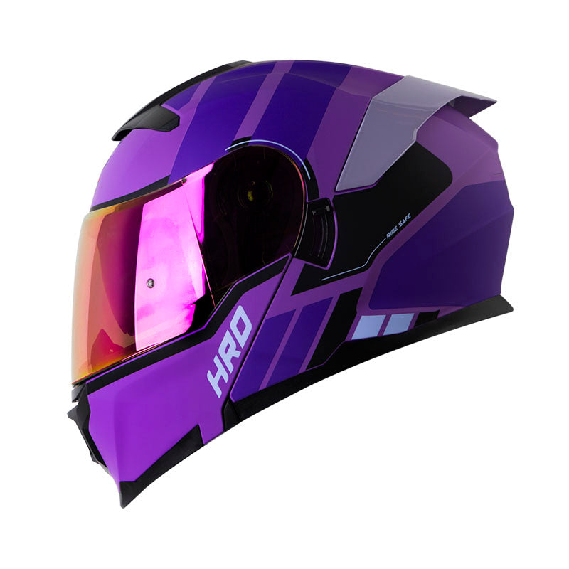 CASCO HRO HRO-3440 DV ROC MORADO MORADO CLARO VISOR IRIDIUM