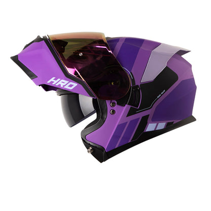 CASCO HRO HRO-3440 DV ROC MORADO MORADO CLARO VISOR IRIDIUM