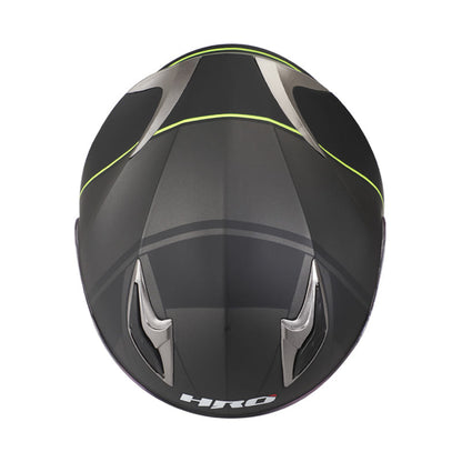 CASCO HRO HRO-508 SISKO MATE NEGRO AMARILLO NEON