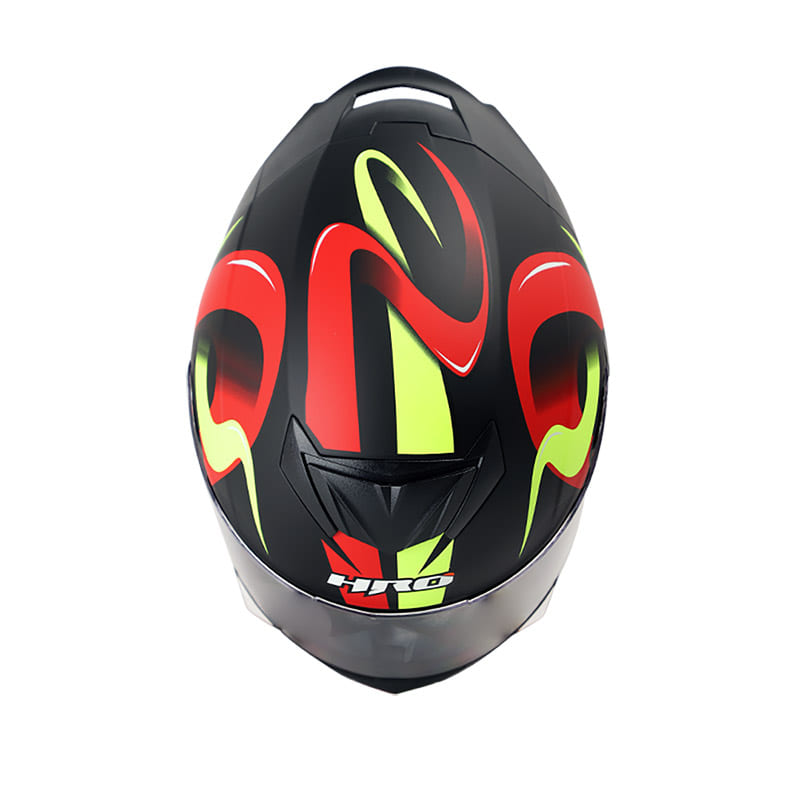 CASCO HRO HRO-511 FLOWING MATE NEGRO ROJO