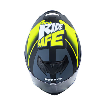 CASCO HRO HRO-511 FUCKUS MATE NEGRO AMARILLO NEON