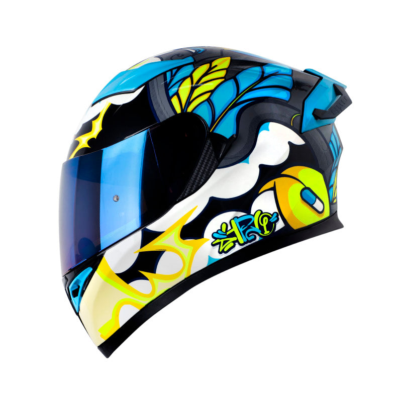 CASCO HRO HRO-514DV HAWARDIAN GRIS AMARILLO NEON IRIDIUM