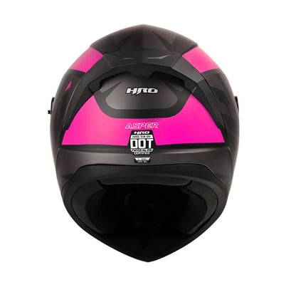 CASCO HRO HRO-518DV ASPER MATE NEGRO FUCSIA NEON
