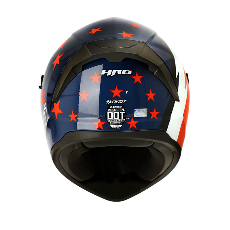 CASCO HRO HRO-518DV PATRIOT AZUL NAVY BLANCO