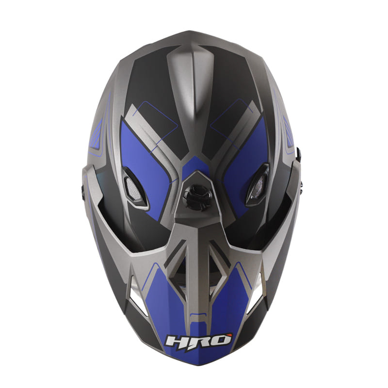 CASCO HRO HRO-MX330DV ELEXE MATE NEGRO AZUL