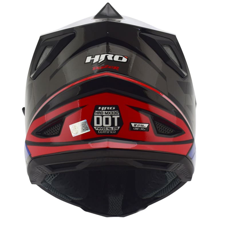CASCO HRO HRO-MX330DV DOZER NEGRO ROJO