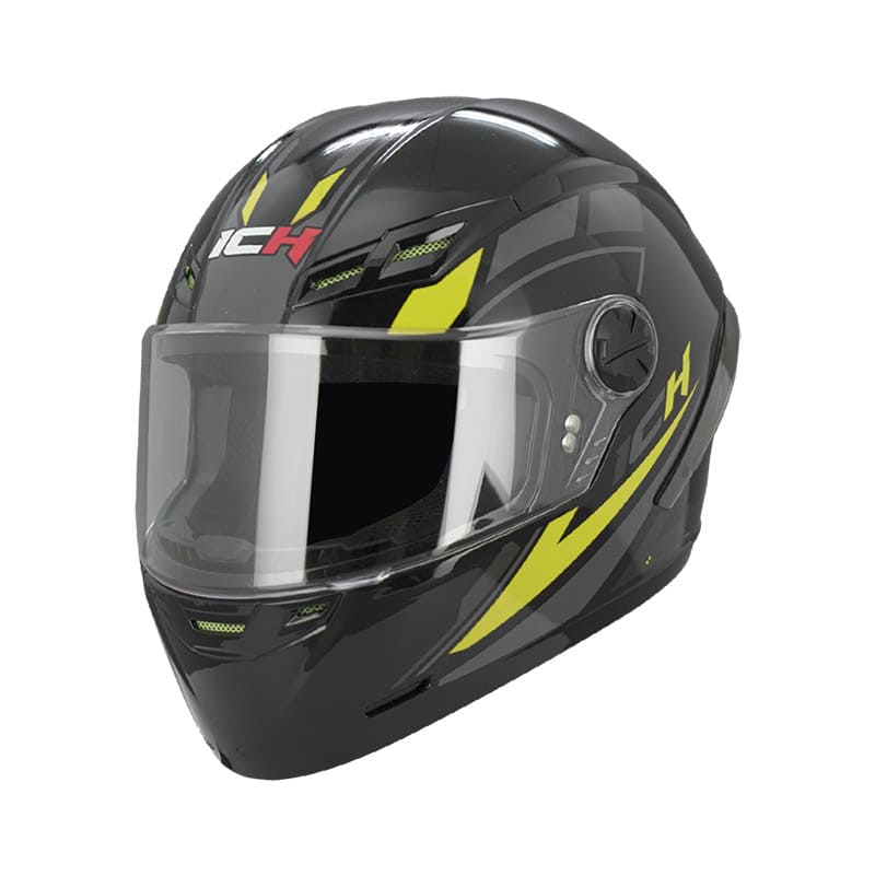 CASCO ICH ICH-501SP FURY NEGRO AMARILLO NEON