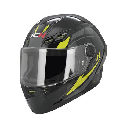 CASCO ICH ICH-501SP FURY NEGRO AMARILLO NEON