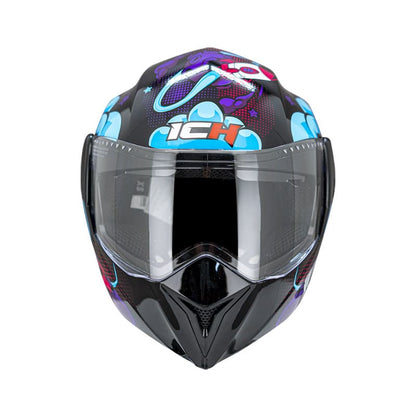 CASCO ICH ICH-3110S SPACE NEGRO FUCSIA NEON