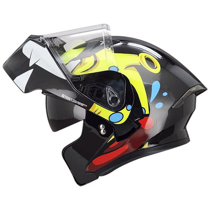 CASCO ICH ICH-3120DV MARTIAN NEGRO AMARILLO NEON