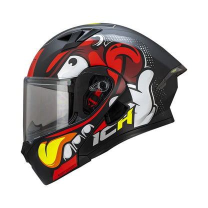 CASCO ICH ICH-3120DV NICE MATE NEGRO ROJO