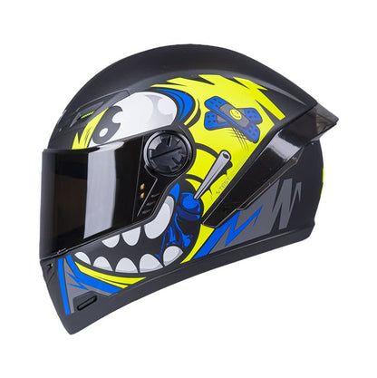 CASCO ICH ICH-501SP DOOD MATE NEGRO AMARILLO NEON VISOR HUMO