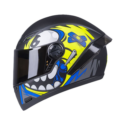 CASCO ICH ICH-501SP DOOD MATE NEGRO AMARILLO NEON VISOR HUMO