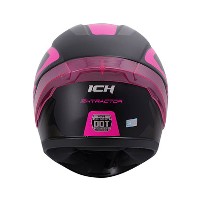 CASCO ICH-501SP EXTRACTOR MATE NEGRO FUCSIA VISOR HUMO