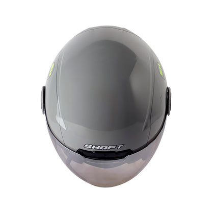CASCO SHAFT SH-212 FUTURA GRIS AMARILLO NEON VISOR PLATA
