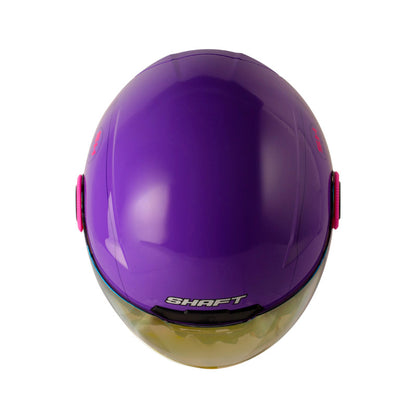 CASCO SHAFT SH-212 FUTURA MORADO FUCSIA VISOR IRIDIUM