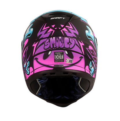 CASCO SHAFT SH-502 SMILEY MATE NEGRO MORADO VISOR IRIDIUM