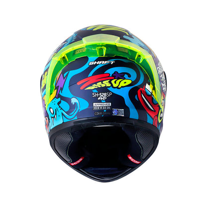 CASCO SHAFT SH-526SP RISE UP MATE AZUL AMARILLO NEON IRIDIUM