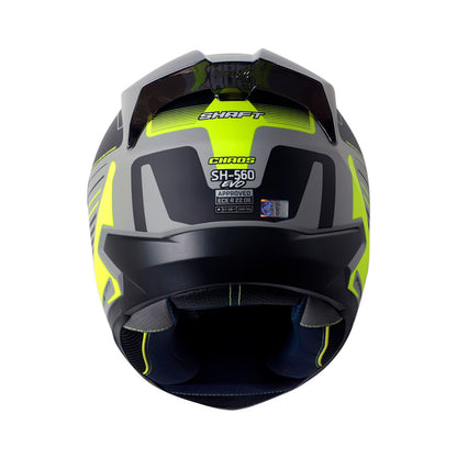 CASCO SHAFT SH-560 EVO CHAOS MATE GRIS AMARILLO NEOS IRIDIUM