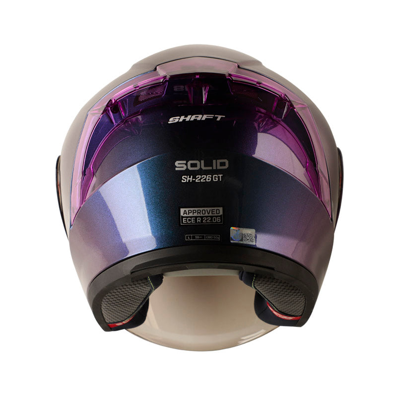 CASCO SHAFT SH-226GT SOLID CAMALEON PLATA VISOR IRIDIUM