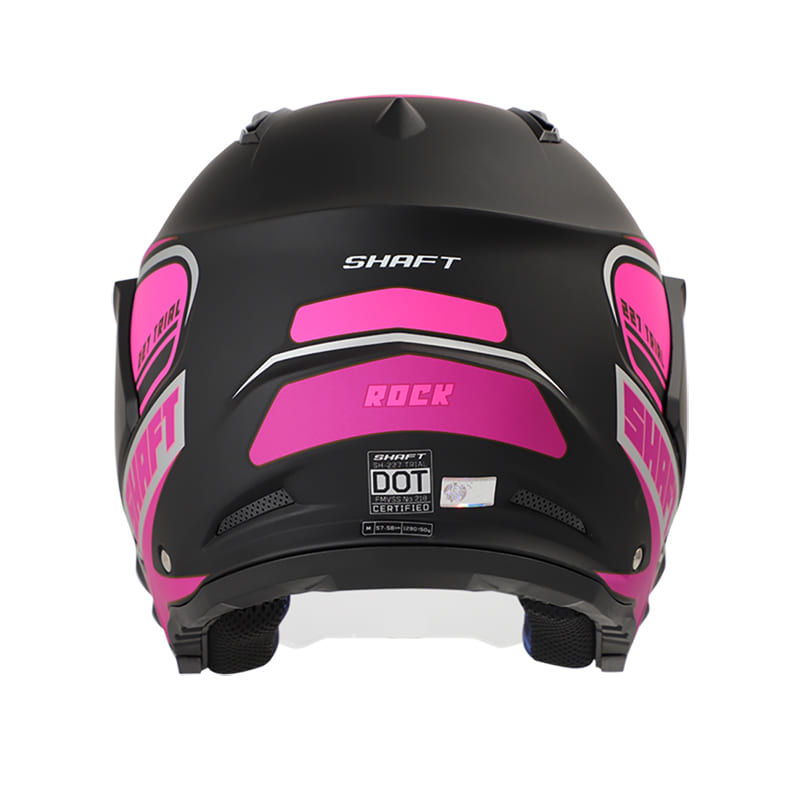 CASCO SHAFT SH-227 ROCK MATE NEGRO FUCSIA NEON
