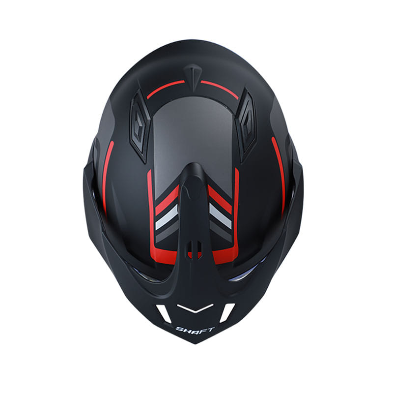 CASCO SHAFT SH-227 CICUTA MATE NEGRO ROJO
