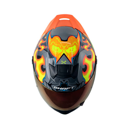 CASCO SHAFT SH-502SP FIRE BOY GRIS NARANJA NEON IRIDIUM