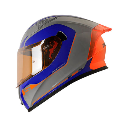CASCO SHAFT SH-526SP UNDERCOVER GRIS AZUL VISOR IRIDIUM