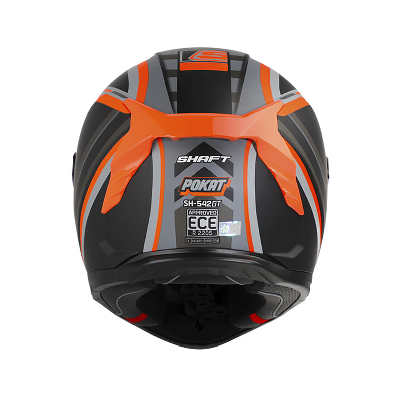CASCO SHAFT SH-542GT POKAT MATE GRIS NARANJA NEON