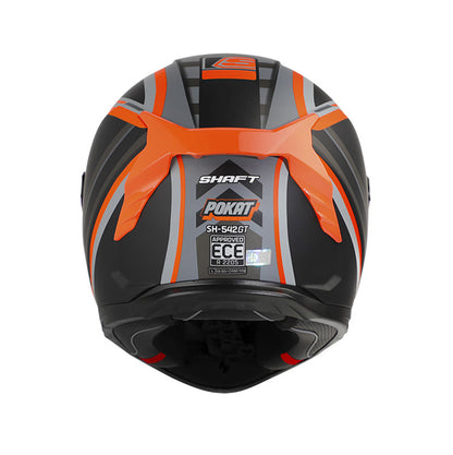 CASCO SHAFT SH-542GT POKAT MATE GRIS NARANJA NEON