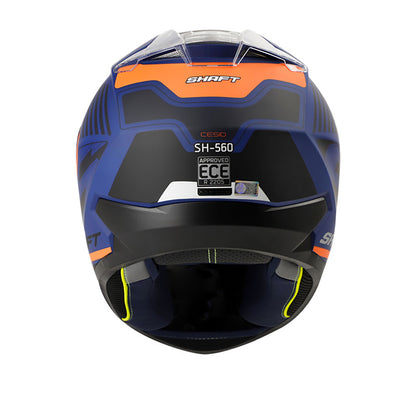 CASCO SHAFT SH-560 CESIO AZUL NAVY NARANJA NEON