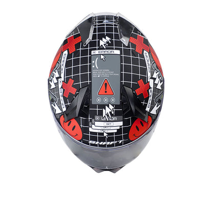 CASCO SHAFT SH-560 CLICK MATE NEGRO ROJO