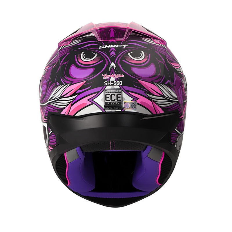 CASCO SHAFT SH-560 DREAM CATCH MATE NEGRO FUCSIA VISOR IRIDIUM