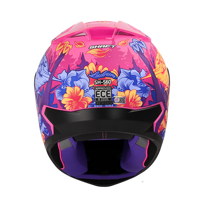 CASCO SHAFT SH-560 LUSTRUM MATE FUCSIA MORADO VISOR HUMO