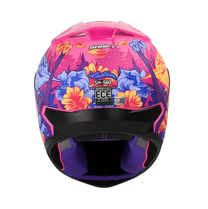 CASCO SHAFT SH-560 LUSTRUM MATE FUCSIA MORADO VISOR HUMO