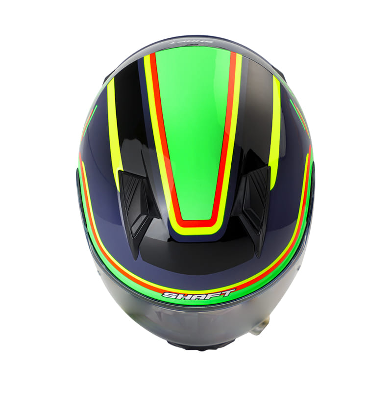 CASCO SHAFT SH-581EVO DROPP AZUL NAVY VERDE NEON