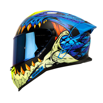 CASCO SHAFT SH-598GTR FEARX AZUL VISOR IRIDIUM