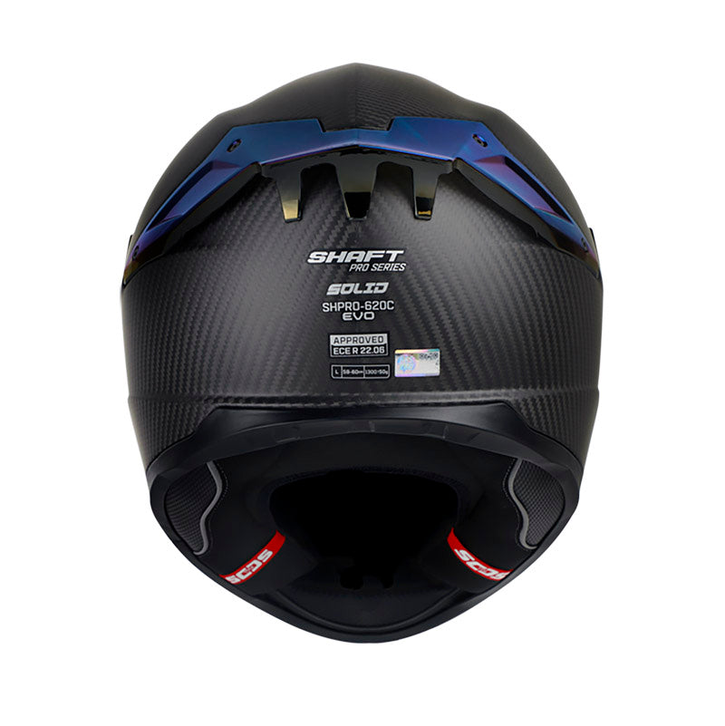 CASCO SHAFT SH-620CEVO SOLID 3K CARBON NEGRO VISOR IRIDIUM
