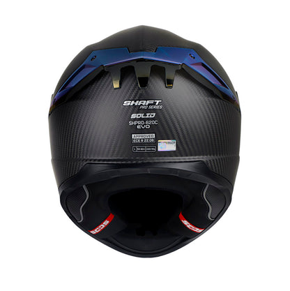 CASCO SHAFT SH-620CEVO SOLID 3K CARBON NEGRO VISOR IRIDIUM