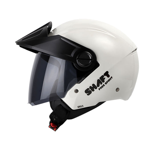 CASCO SHAFT SH-212 SOLID AZUL NEGRO VISOR HUMO